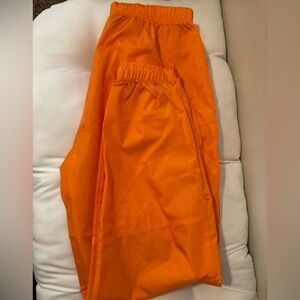 Actra Bold Orange Windbreaker Pants